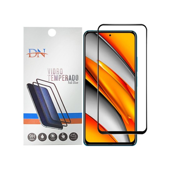 PROTECTOR DE VIDRO DE FULL GLUE DN PARA XIAOMI POCO F3 PRETO